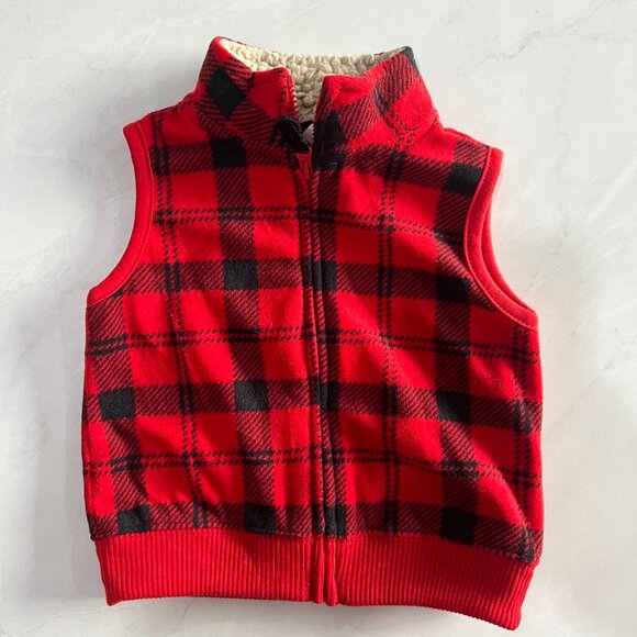 Carter's Buffalo Plaid Vest - Picture 1 of 4